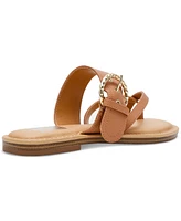 Dv Dolce Vita Women's Joolz Buckle Slip-On Flat Sandals