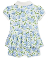 Polo Ralph Lauren Baby Floral Peplum Shortall