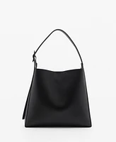 Mango Women's Buckle Detail Shopper Bag