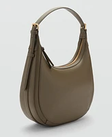 Mango Women's Leather Effect Shoulder Bag