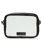 Madden Girl Ryann Clear Vinyl Camera Crossbody Bag