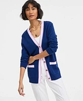 On 34th Womens Tipped Cardigan Tank Straight Leg Jeans Exclusively At Macys