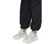 Dkny Sport Women's Cotton High-Rise Wide-Leg Cargo Pants