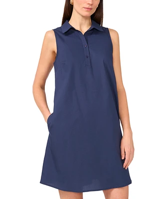 1.state Women's Collared Sleeveless Mini Dress