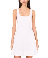 1.state Women's Scoop-Neck Full-Circle Mini Dress