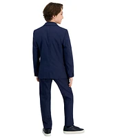 Kenneth Cole Reaction Big Boys Slim-Fit Microcheck Suit