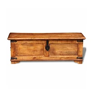 Storage Chest Rough Mango Wood