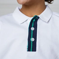Hope & Henry Boys' Organic Short Sleeve Knit Pique Polo Shirt, Kids