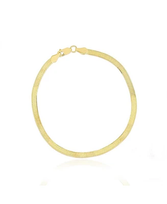 The Lovery Mini Herringbone Bracelet 14K Gold