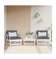 Patio Chairs 2 pcs Solid Wood Pine