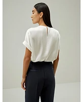Contemporary Oversized Silk Top for Women