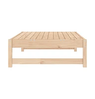 Patio Footstool 47.2"x31.5" Solid Wood Pine