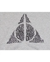 Deathly Hallows Symbol Athletic Heather Mens Hoodie - 3XL