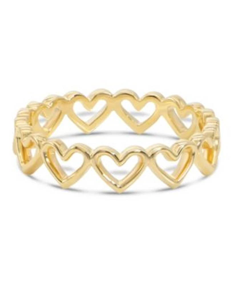 Devata Sweet Heart Ring In 14k Gold Size 8 Approx. 2.5 Grams.