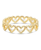 Devata Sweet Heart Ring In 14k Gold Size 8 Approx. 2.5 Grams.