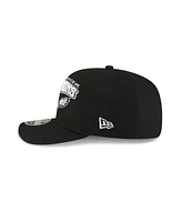 New Era Men's Black Philadelphia Eagles 2024 Nfc Champions Locker Room 9SEVENTY Adjustable Hat