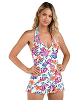 La Blanca Women's Paradiso Halter Goddess Tankini Top