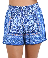 La Blanca Women's Bandana-Print Pull-On Shorts