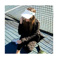 Women's Adjustable Band Sport Visor - White