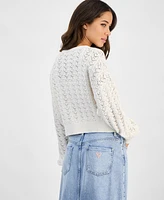 Guess Women's Ruth Cotton Cropped Cardigan