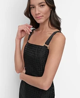 Dkny Women's Sleeveless Circle Eyelet Dress