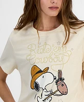 Love Tribe Juniors' Snoopy Cowboy Graphic T-Shirt