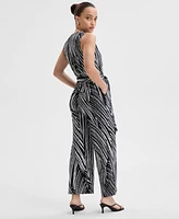 I.n.c. International Concepts Petite Printed Sleeveless Jumpsuit, Exclusively at Macy's