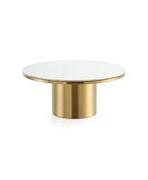 Manhattan Comfort 31.49" Glenn Modern Sintered Stone Top Coffee Table