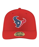 New Era Men's Red Houston Texans Omaha Low Profile 59FIFTY Fitted Hat