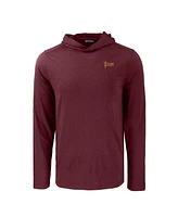 Cutter Buck Men's Maroon Arizona State Sun Devils Coastline Epic Comfort Eco Long Sleeve Hoodie T-Shirt