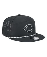 New Era Men's Black Cincinnati Reds Laser Cut 9FIFTY Snapback Hat