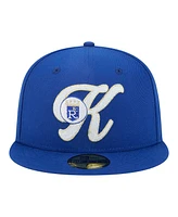 New Era Men's Royal Kansas City Royals Duo Logo 2.0 59FIFTY Fitted Hat