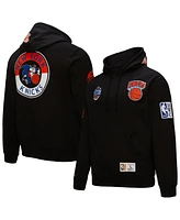 Mitchell & Ness Men's Black New York Knicks Hardwood Classics Blackout Collection Pullover Hoodie