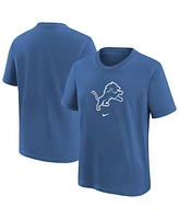 Nike Preschool Blue Detroit Lions Team Logo T-Shirt