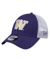 New Era Men's Purple Washington Huskies Trucker 9FORTY Adjustable Hat