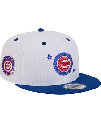 New Era Men's White Chicago Cubs Doodles 9FIFTY Snapback Hat