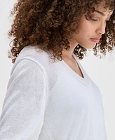 I.n.c. International Concepts Petite V-Neck Sweater, Exclusively at Macy's