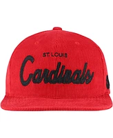 Mitchell & Ness Men's Red St. Louis Cardinals Corduroy Snapback Hat