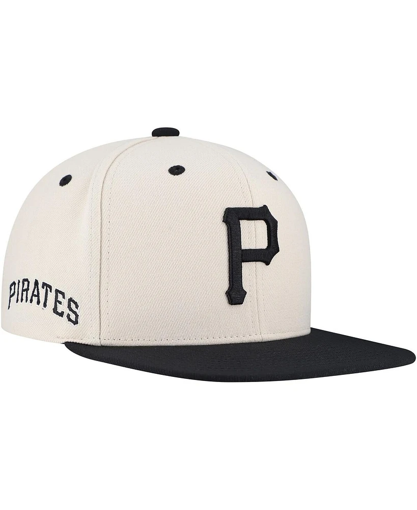 Mitchell & Ness Men's Cream Pittsburgh Pirates Snapback Hat