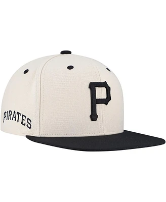 Mitchell & Ness Men's Cream Pittsburgh Pirates Snapback Hat