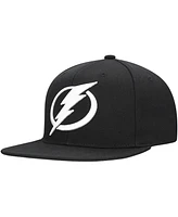 Mitchell & Ness Men's Black Tampa Bay Lightning Team Snapback Hat