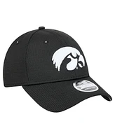 New Era Men's Black Iowa Hawkeyes Pivot 9FORTY Stretch-Snap Adjustable Hat