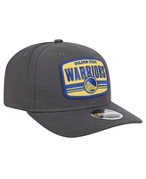 New Era Men's Graphite Golden State Warriors Team Elevated Patch 9SEVENTY Adjustable Hat