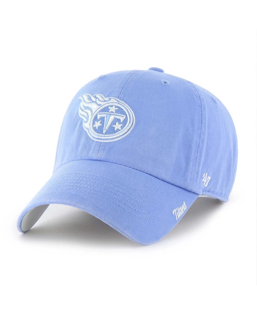 '47 Brand Women's Light Blue Tennessee Titans Luminance Cheer Clean Up Adjustable Hat