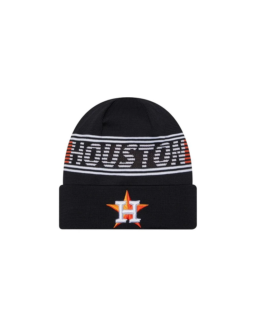 New Era Men's Navy Houston Astros Authentic Collection Cuffed Knit Hat