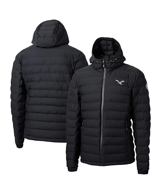 Cutter & Buck Men's Black Philadelphia Eagles Mission Ridge Eco Insulated Puffer Full-Zip Jacket