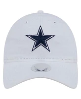 New Era Women's White Dallas Cowboys Main 9TWENTY Adjustable Hat