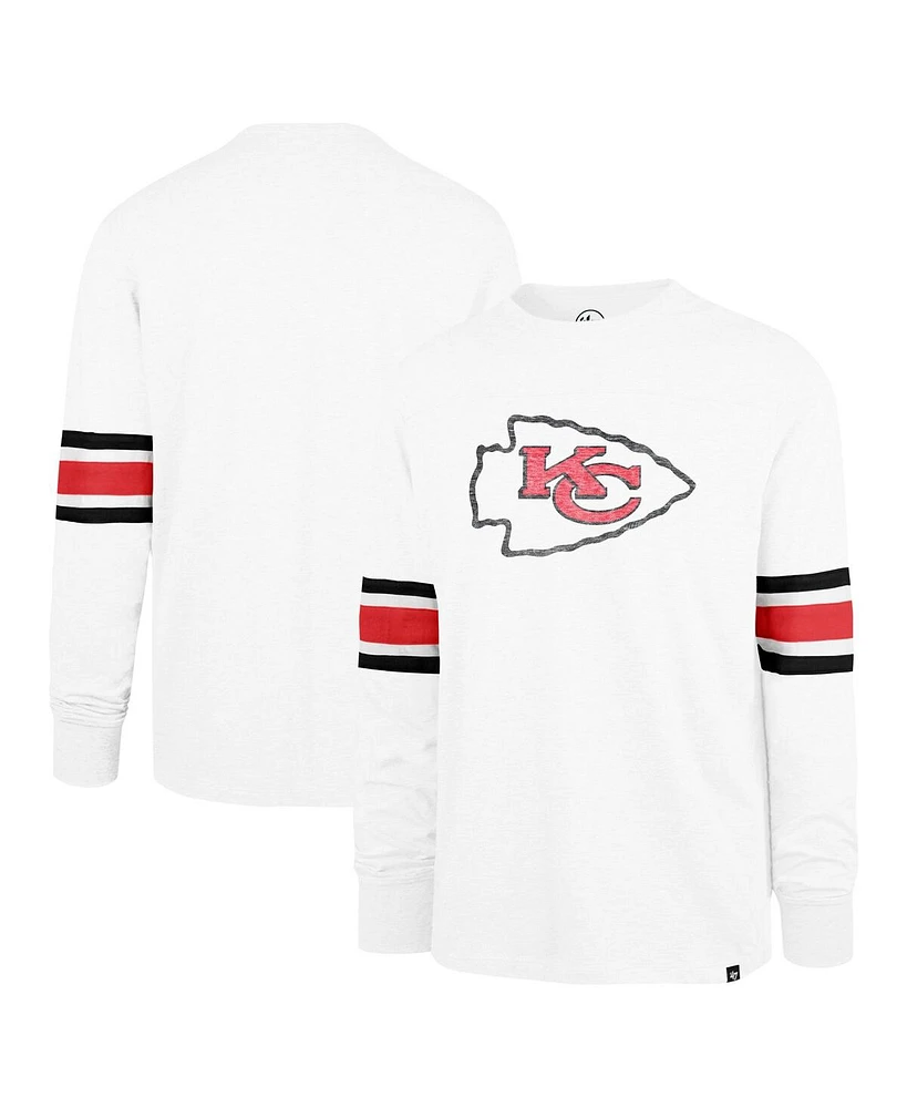 '47 Brand Men's White Kansas City Chiefs Gridiron Premier Brex Long Sleeve T-Shirt