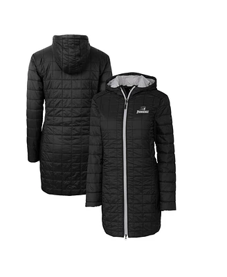 Cutter & Buck Women's Black Providence Friars Rainier Primaloft Hooded Long Coat