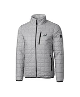 Cutter Buck Men's Gray Philadelphia Eagles Big Tall Rainier Eco Insulated PrimaLoft Full-Zip Puffer Jacket